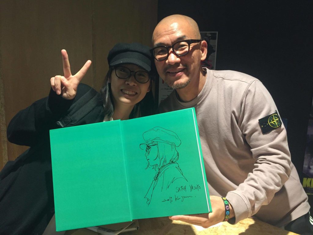KimJungGi氏とツーショット!似顔絵を描いてもらってしまった!